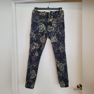 Free People Lennon Funktown Skinny Velvet Pants Size 10